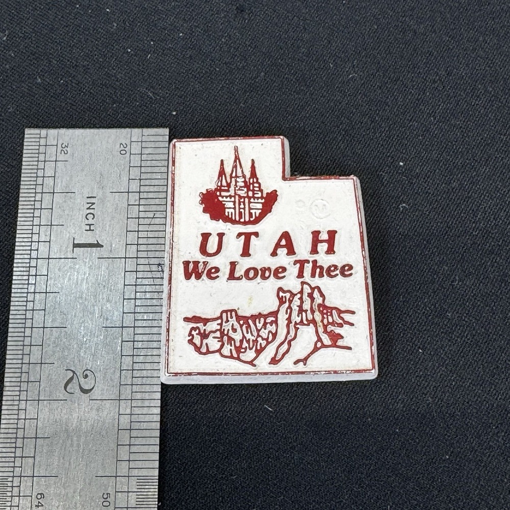 UTAH State Rubber Refrigerator‎ Magnet Vintage Souvenir